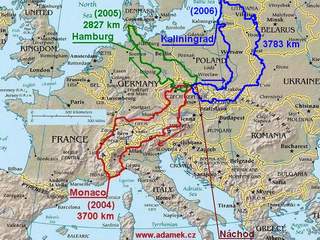 Mapa pedchozch cest