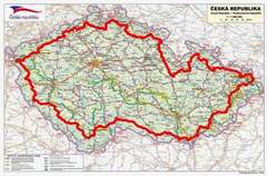 Mapka podre naokoo Czech