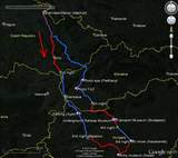Mapa trasy: ČR, Slovensko, Maďarsko