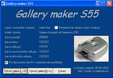 Volby pro vygenerování fotogalerie
